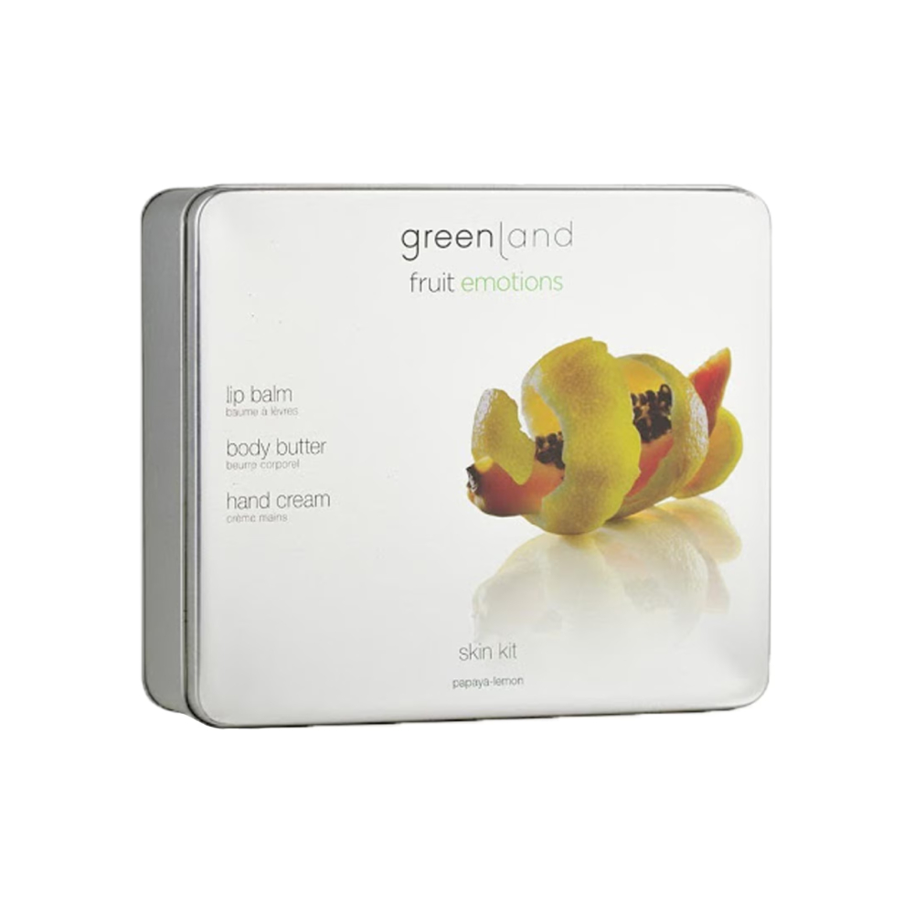 GREENLAND HAND CR+BL+LIP BALM PAPAYA