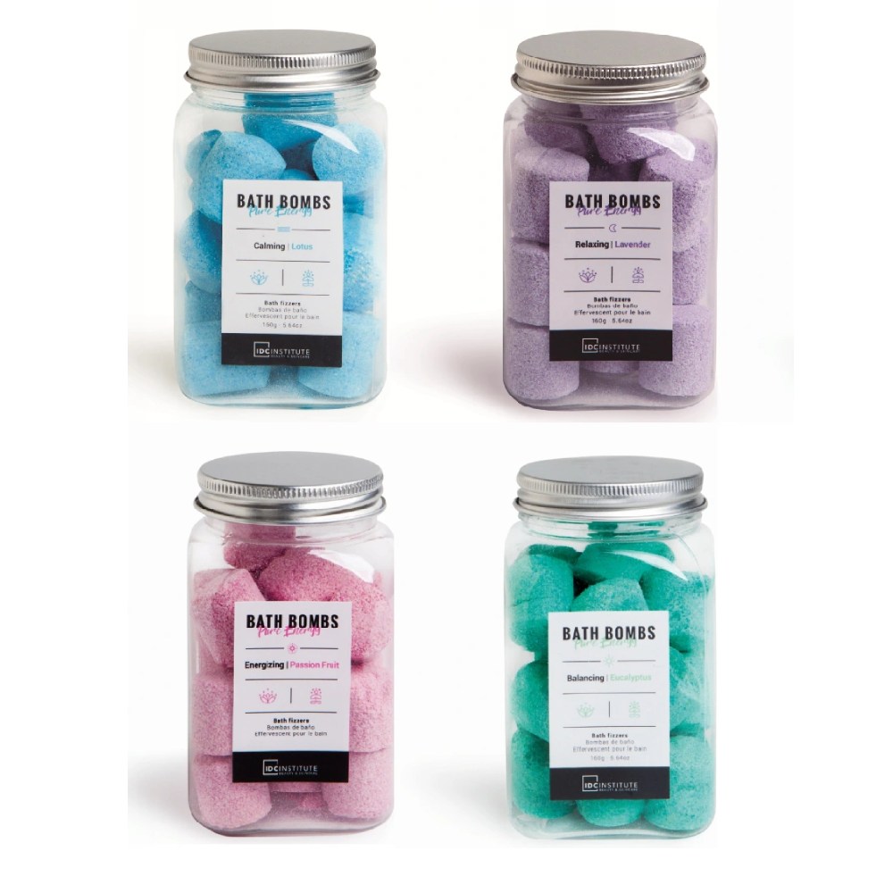 IDC INST.BATH BOMBS PURE ENERGY ASSORTED