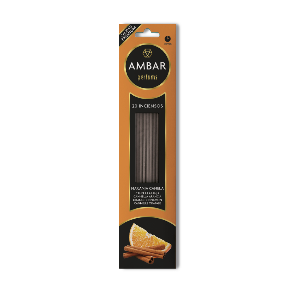 AMBAR INCIENSO NARANJA CANELA 20 VARILL.