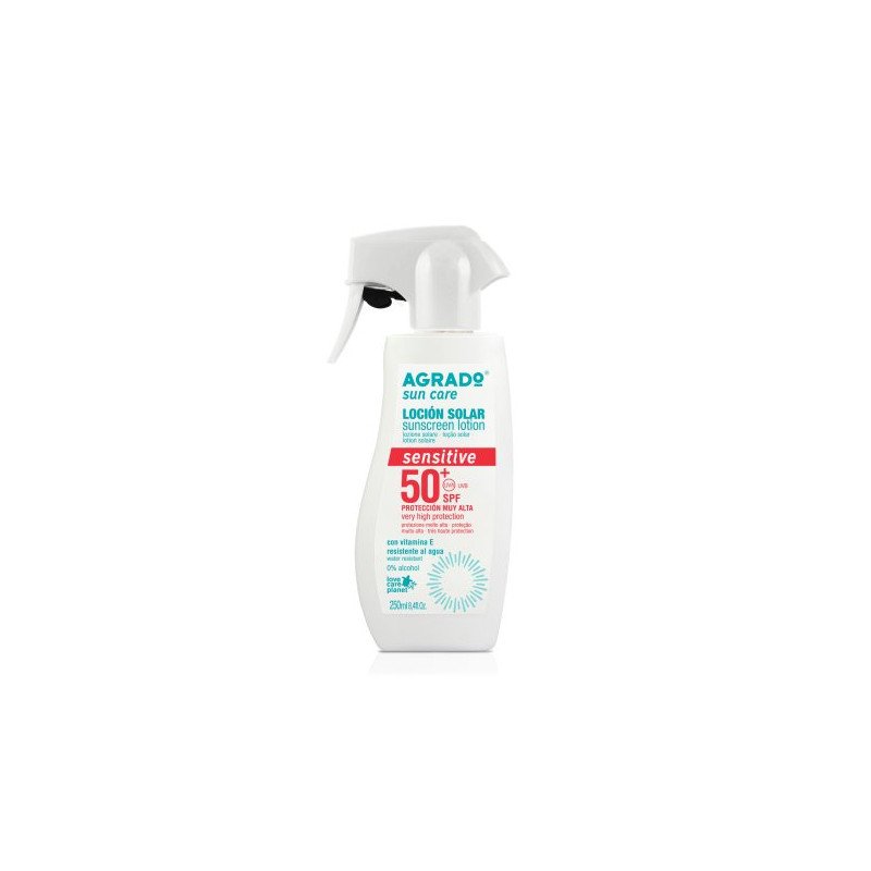 AGRADO LOCION SOLAR SPF50 SENS PIST 250