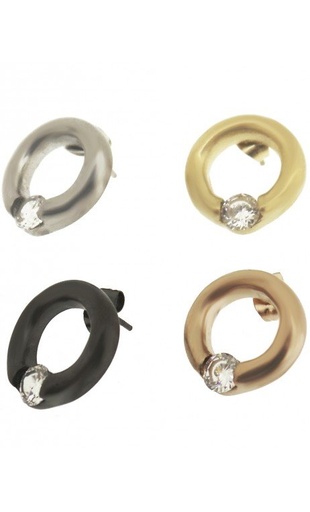 GAS STEEL PENDIENTES ACERO BRILLO DISEÑO