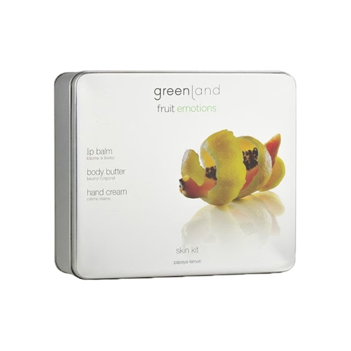 GREENLAND HAND CR+BL+LIP BALM PAPAYA