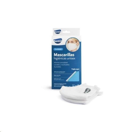 SENTI2 MASCARILLA HIGIENICA 2 UD. ADULTO